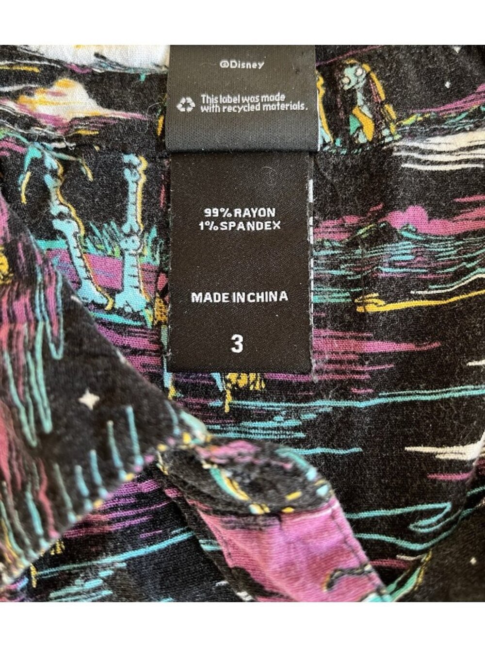Disney Nightmare Before Christmas Torrid 3 Camp Hawaiian Shirt Jack Zero Sally - Picture 13 of 16